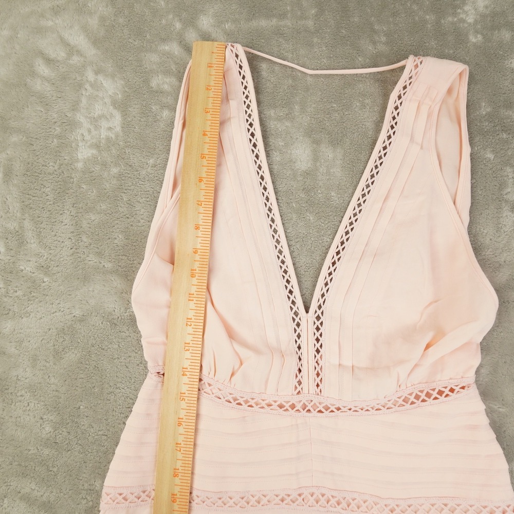 REISS Regular Wide Leg Resort Jumpsuit in Blush Pink Women's 4 Chic City - Picture 10 of 14